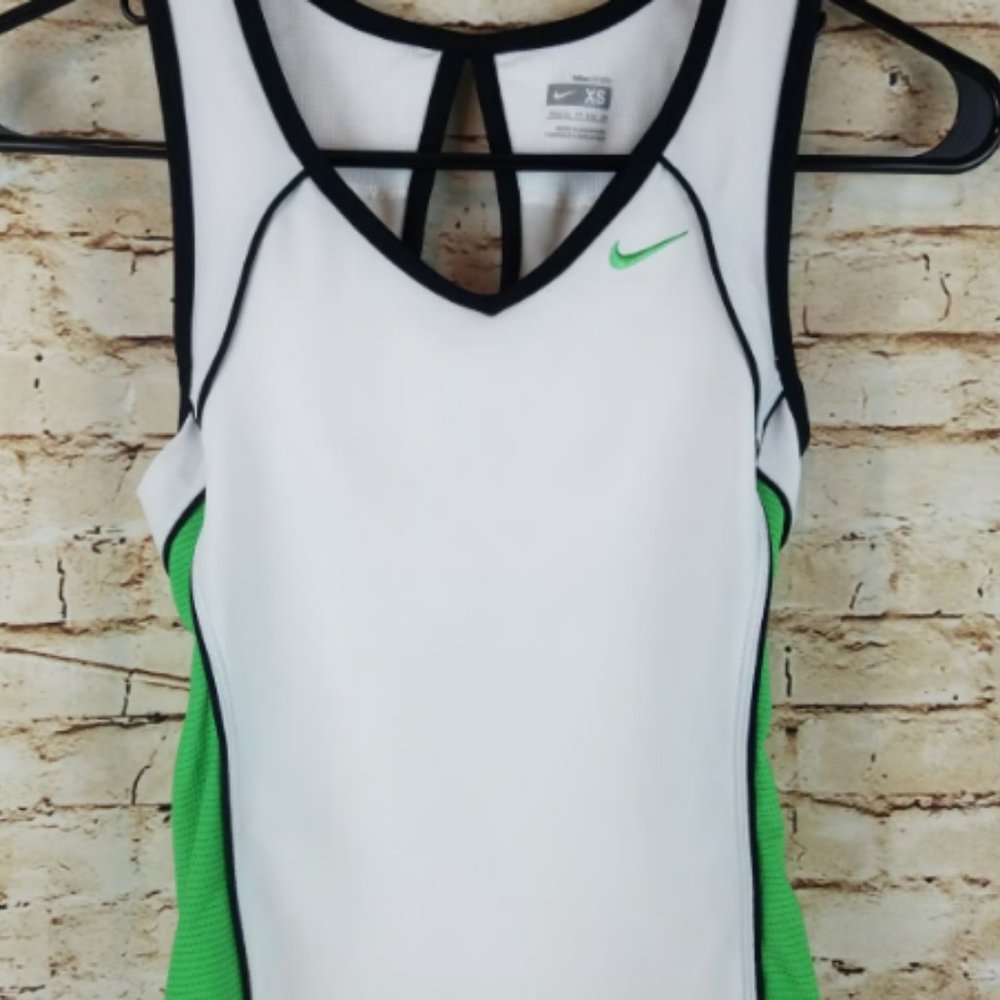 Nike white athletic tank top with support. Size XS
